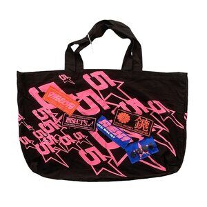 Sp5der Oversized Tote Bag Black Pink | Spider Worldwide